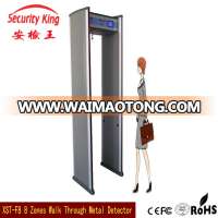 8 zone public security Indoor Walk Through bomb Detector Metal detector gate,full body scanner