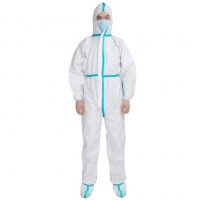 QUICKLY SHIPPING Non-woven Disposable Overalls Protective Clothing Suit Anti-epidemic Isolation clothing