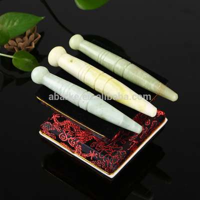 high class natural jade massage sticks,acupressure stone