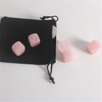 Natural rose quartz dice ice cube whisky stones set for sales