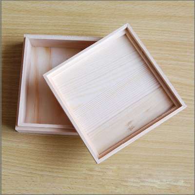 Square shaped personalised engraved wooden jewellery storage gift trinket box