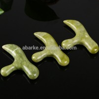 natural Xiuyan jade massager sticks,acupressure stone