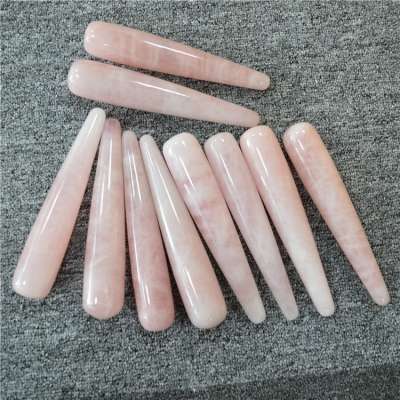 Wholesale Rose Quartz Crystal Healing Wands Massage Wands For Healing