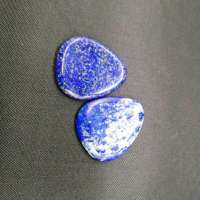 Wholesale cheapest natural lapis lazuli stone guitar picks finger picks