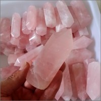 Big rose quartz crystals wholesale gemstones natural points