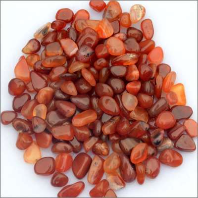 Polished natural crystal red agate carnelian tumble gravel stones