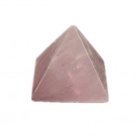 Natural gemstone rose quartz crystal carved crystal hanging pyramid for sale