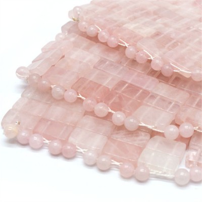 Natural 100% Rose Quartz Mask Eye Healing Rose Quartz Beads Mask For Beauty