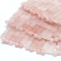 Natural 100% Rose Quartz Mask Eye Healing Rose Quartz Beads Mask For Beauty