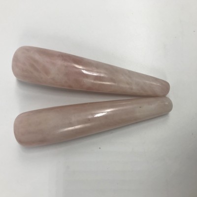 Gemstone Healing Properties Rose Quartz Massage Wands, Gemstone Healing Wands