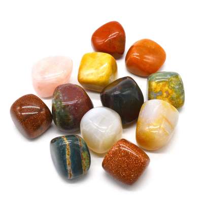 Energy Balance Green Jade Stone Tumbled Natural Stones Polished