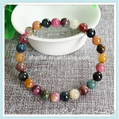 2017 Bracelets Semi Precious Stone Tourrmaline Bracelets