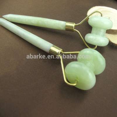 Face up xiuyan jade roller for facial massage natural jade roller