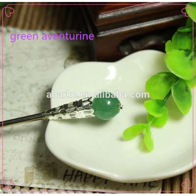 antique chinese hairpins, green jade hair sticks, women hair sicks