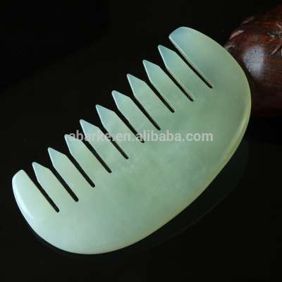 100% natural at cheap price jade stone comb,massage comb wholesale