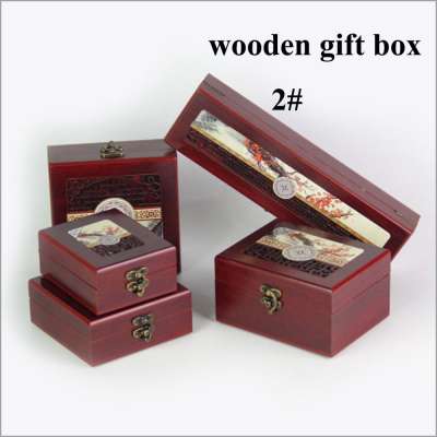 Wooden wedding ring jewellery memory box chest