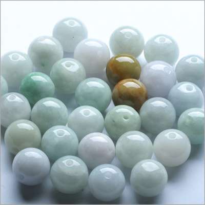 Raw nature carved jade stone loose beads