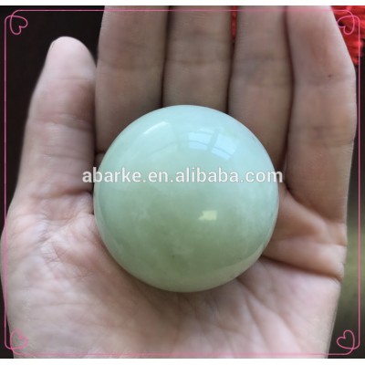 Natural Green Xiuyan Jade Balls For Christmas Decoration